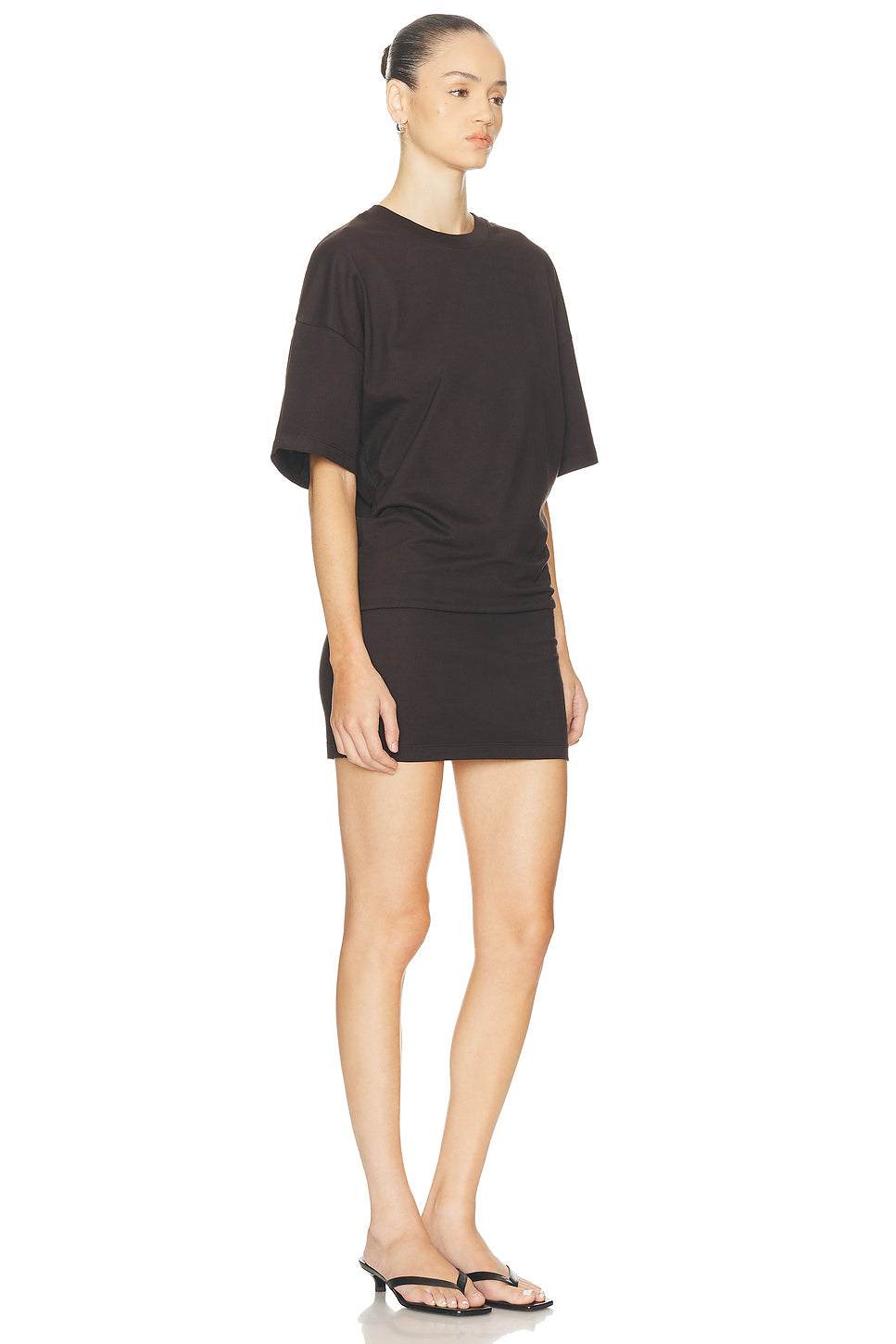 Short Sleeve Supima Curve Mini Dress