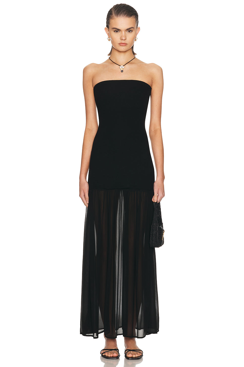 Airy Strapless Dress