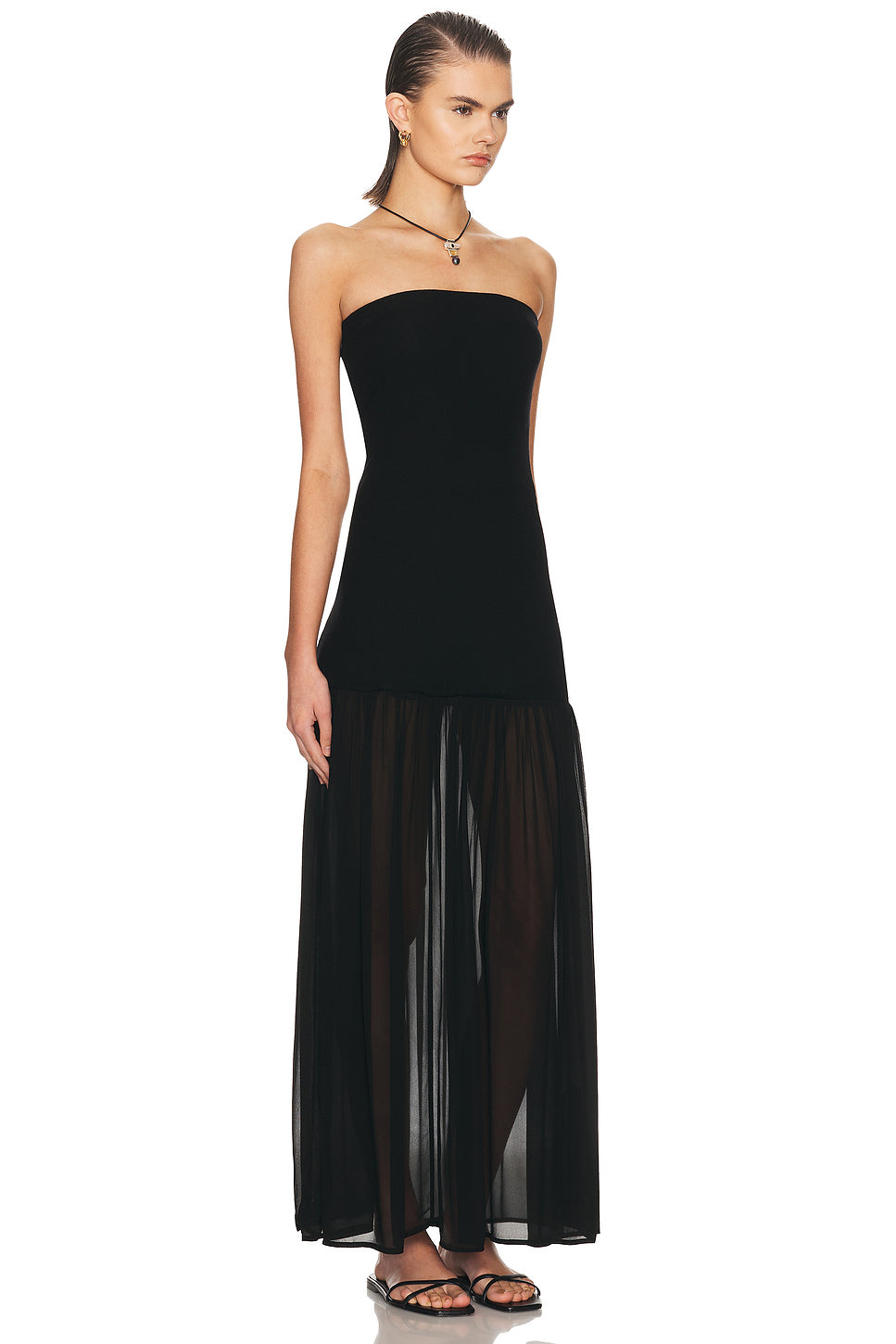 Airy Strapless Dress