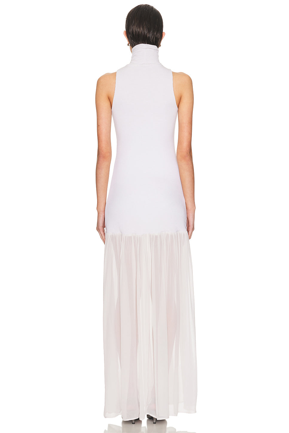 Airy Halter Turtleneck Dress