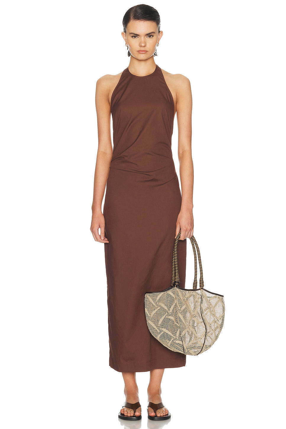 Poplin Halter Dress