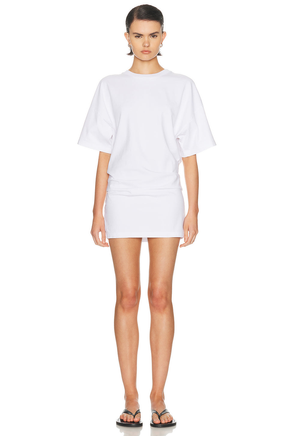 Short Sleeve Supima Curve Mini Dress