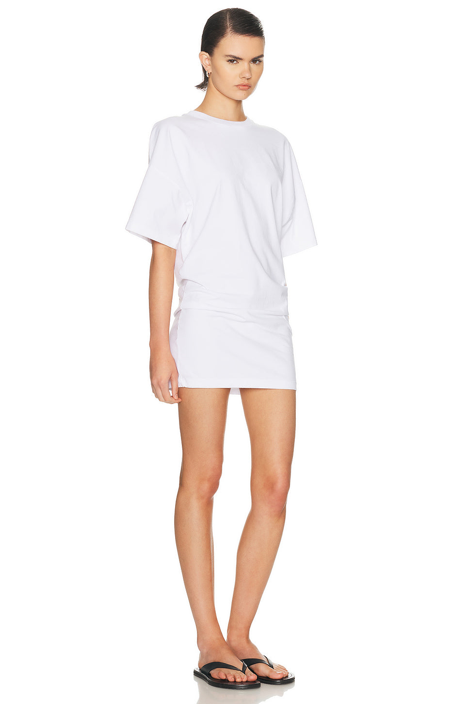 Short Sleeve Supima Curve Mini Dress