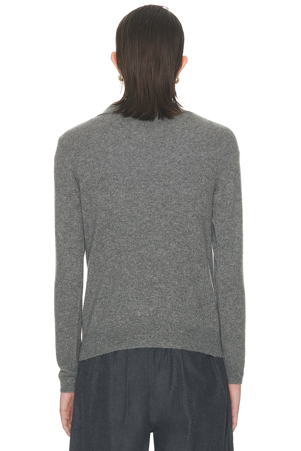 Knit Cashmere Polo Sweater