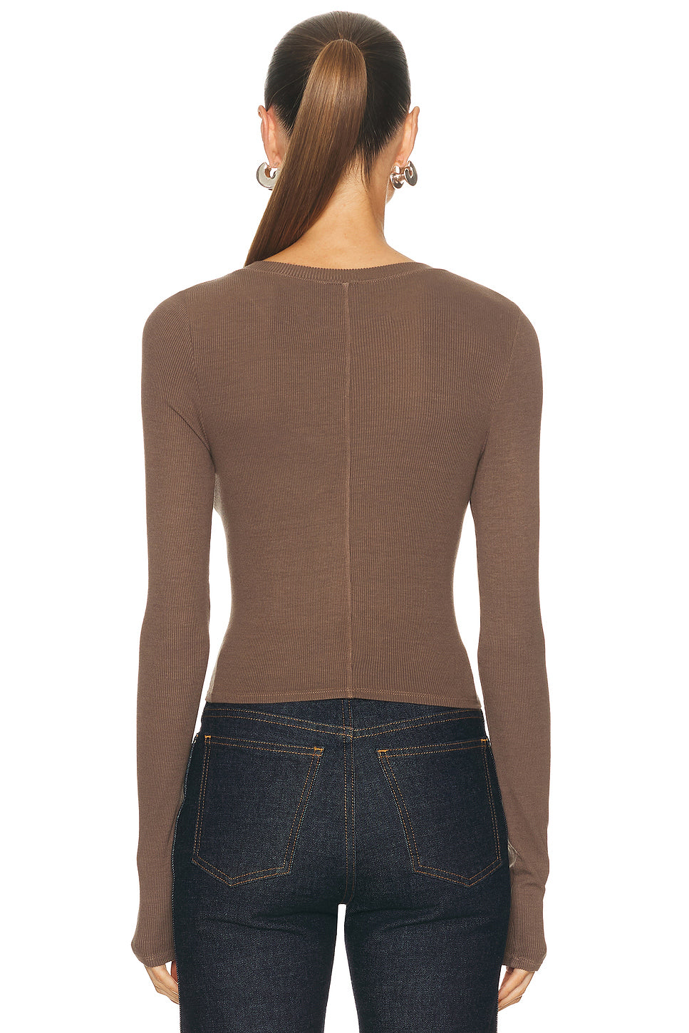 Silk Rib Essential Cardigan