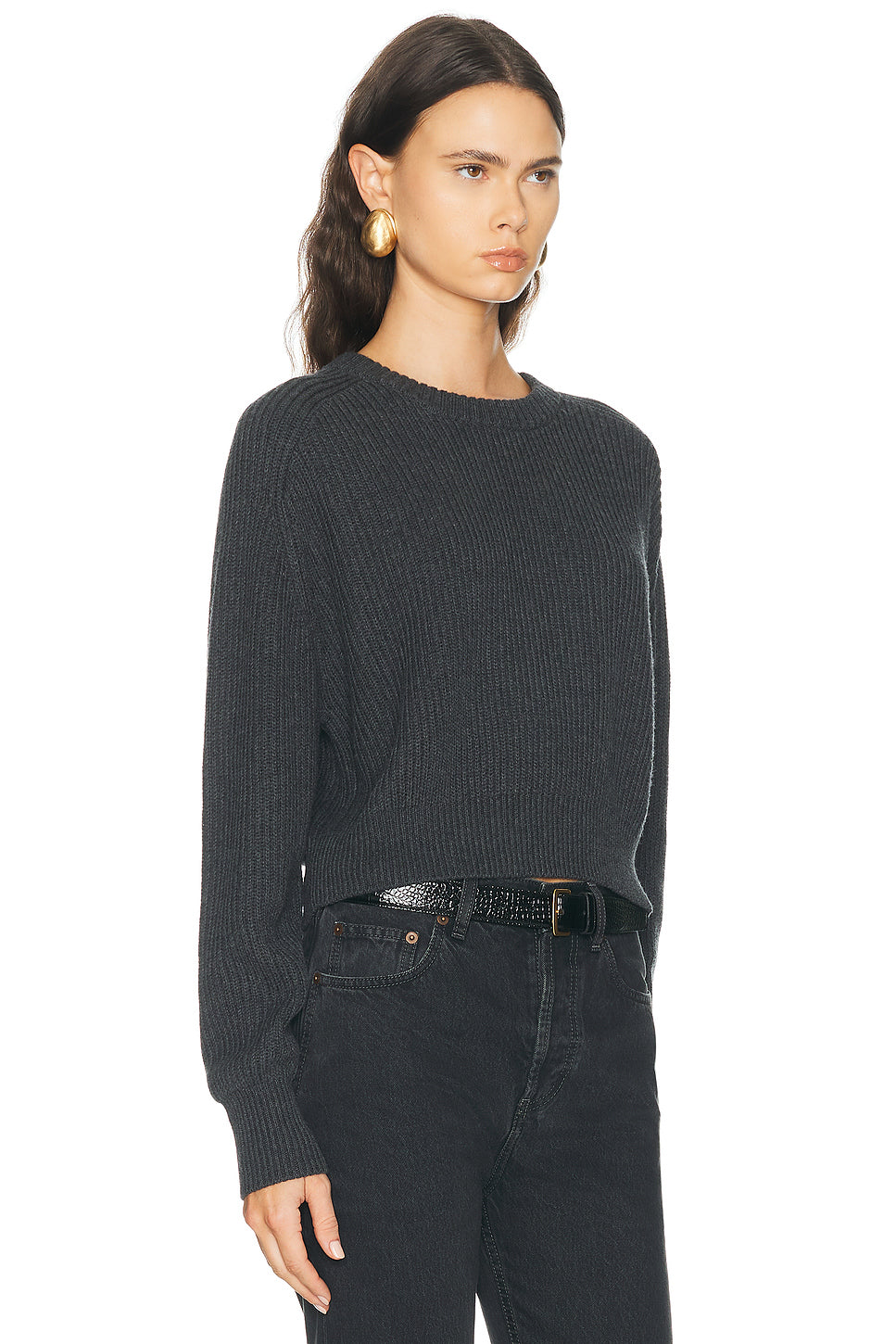 Cotton Cashmere Raglan Sweater