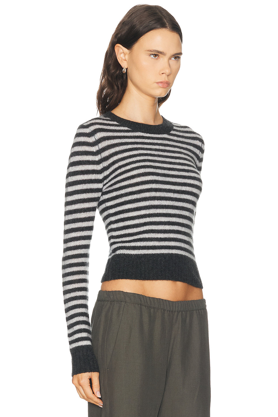 Cashmere Shrunken Crewneck Sweater