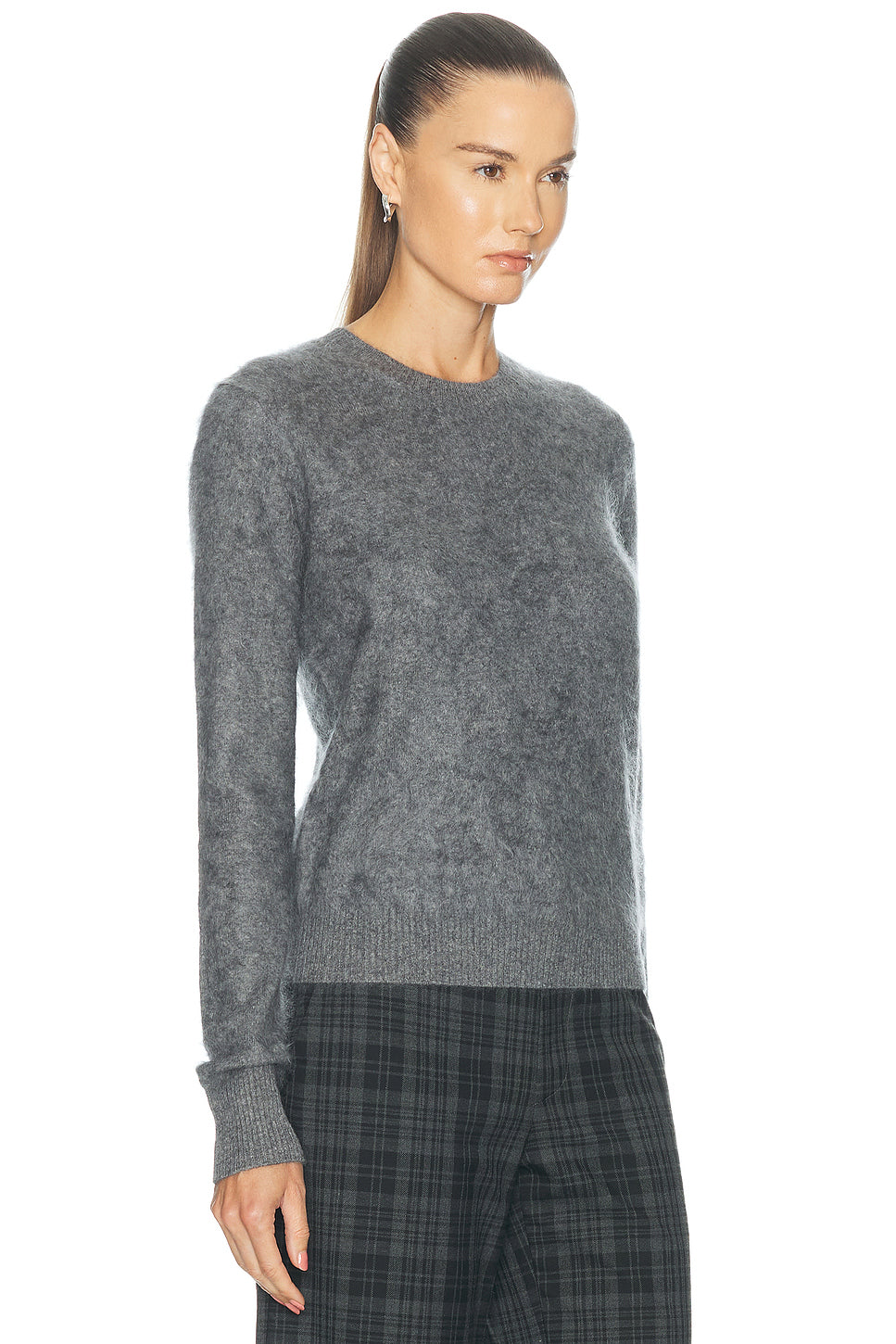Mink Wash Cashmere Easy Crewneck Sweater