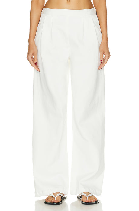 Soft Touch Pleated Wide Leg Pant