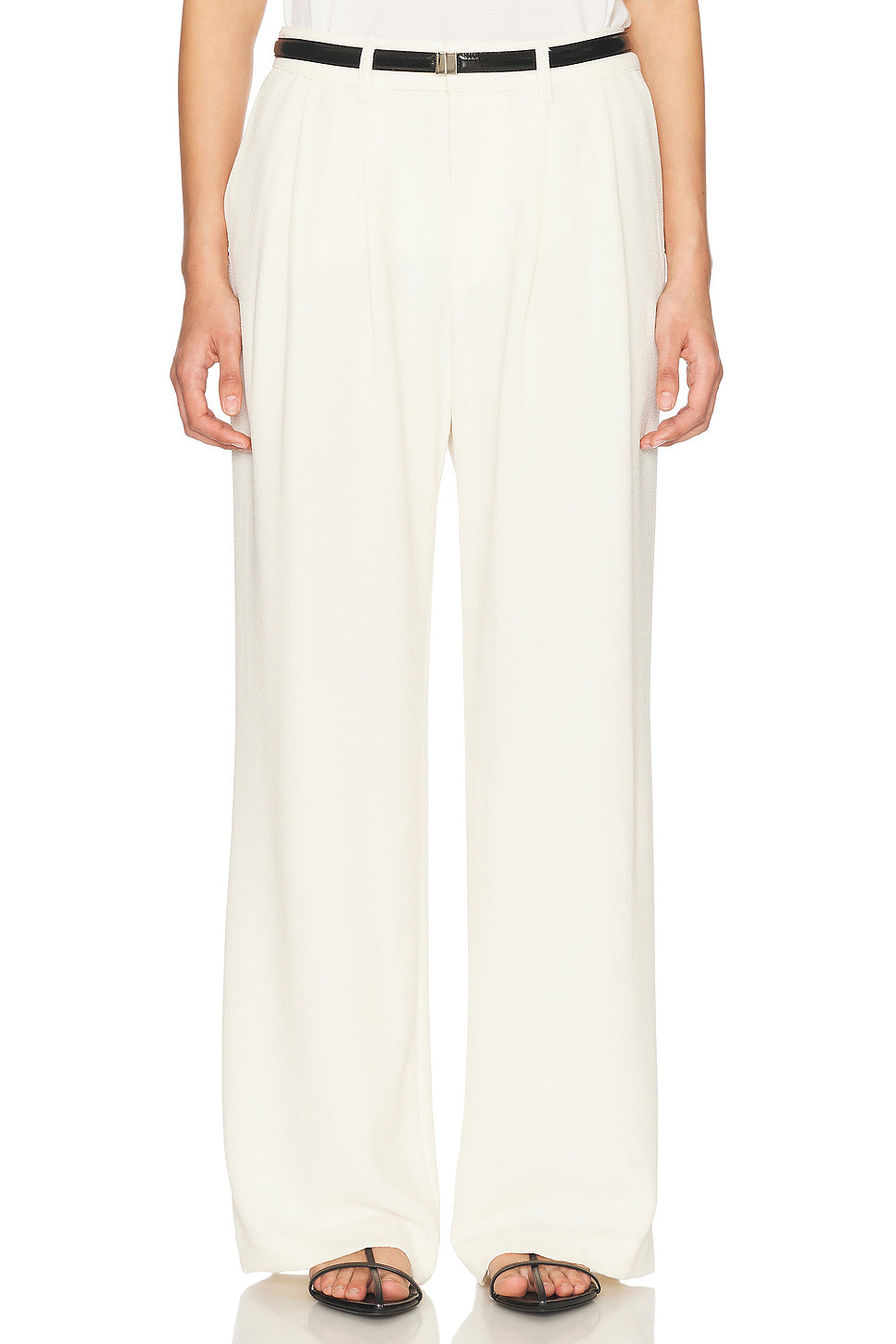 Crepe Mid Rise Trouser