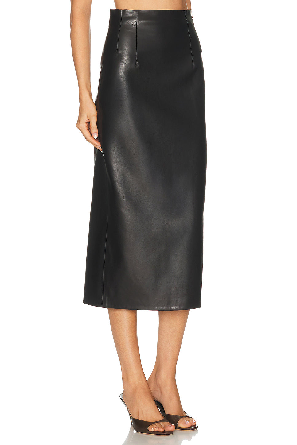 Leather High Waist Curve Skirt