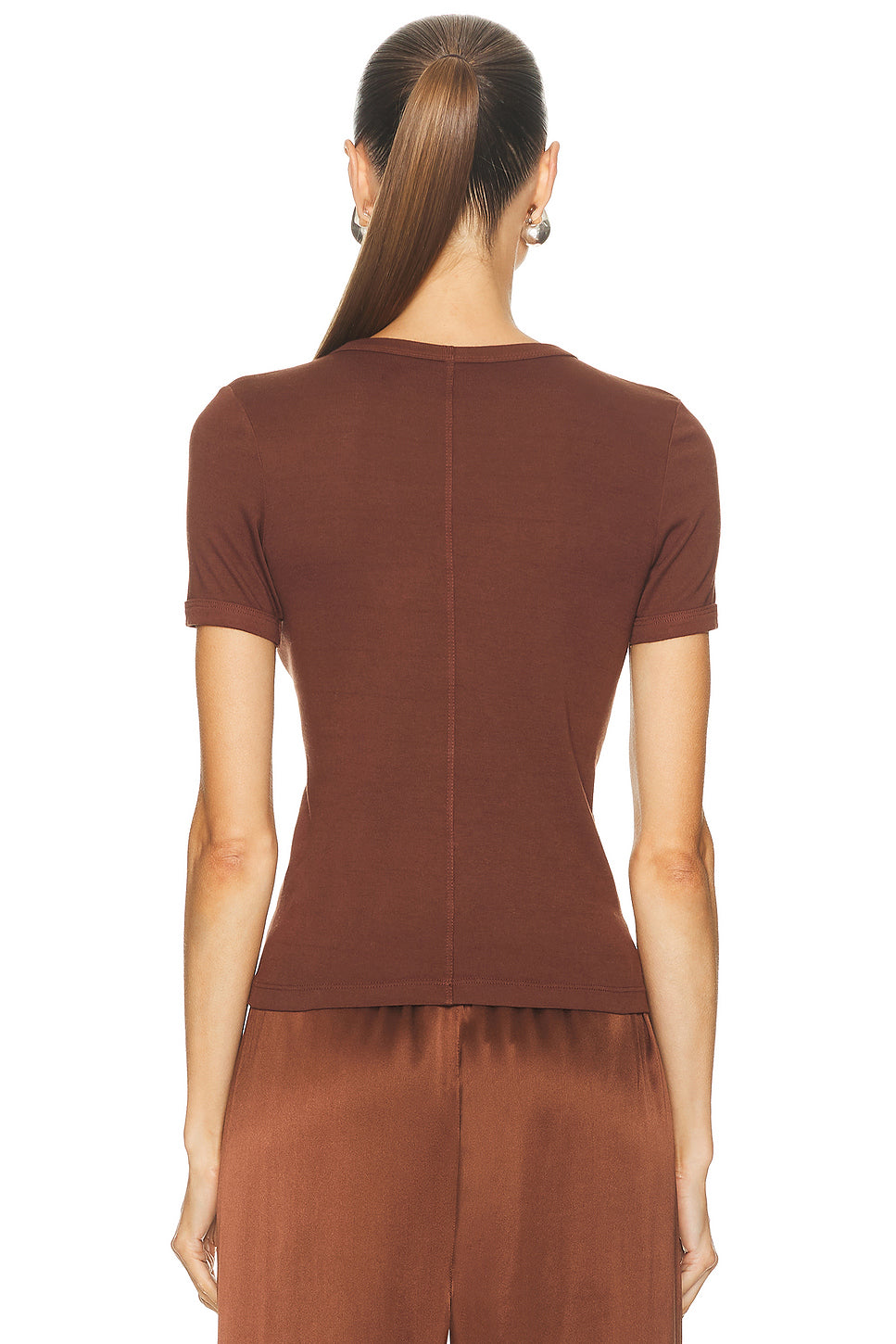 Supima Cotton New Classic Short Sleeve Teein Nutmeg