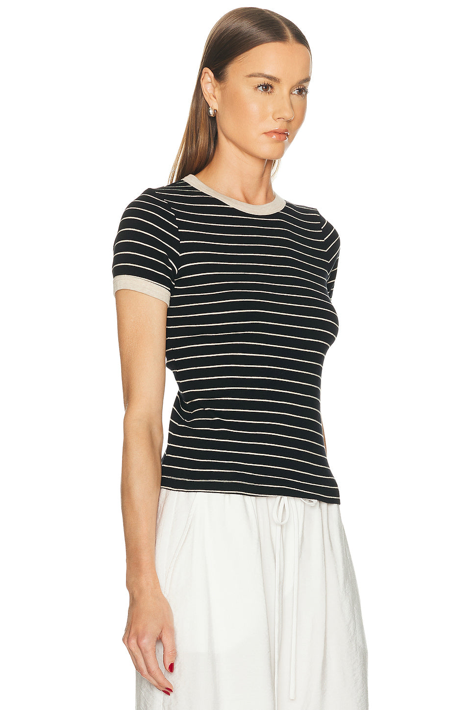 Cotton Stripe Classic Short Sleeve Tee