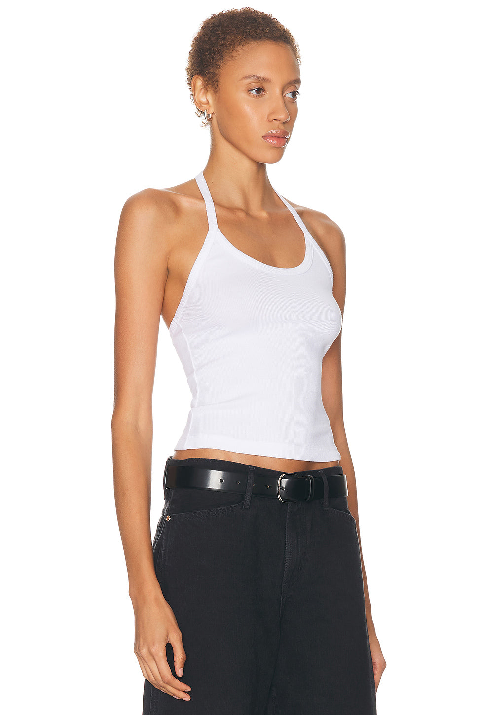 Cotton Rib Halter Top