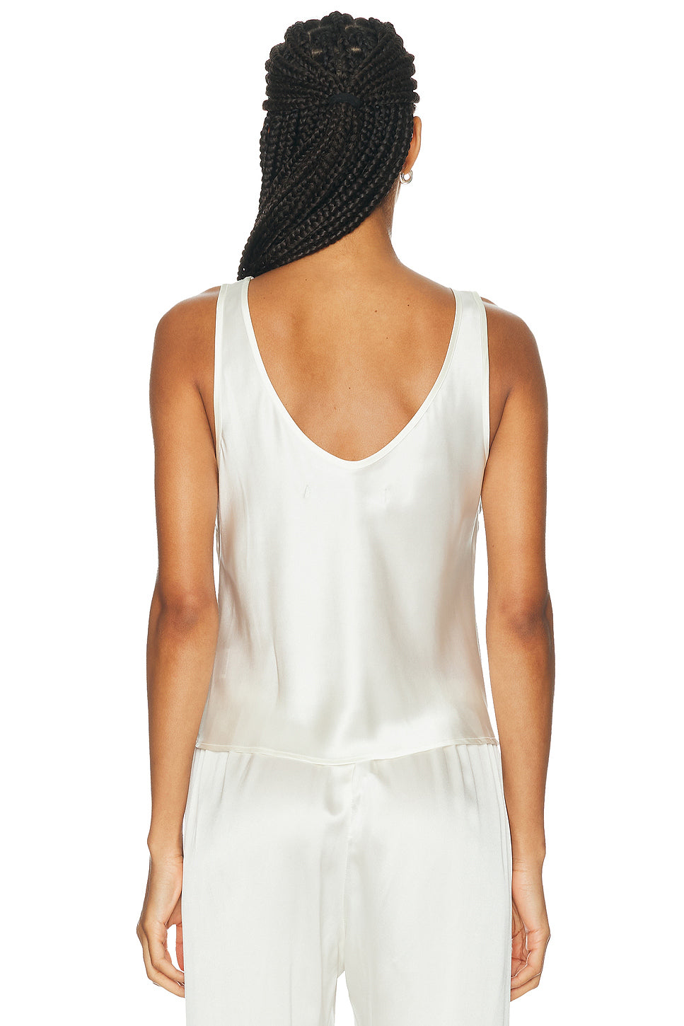 Silk Satin U Tank Top