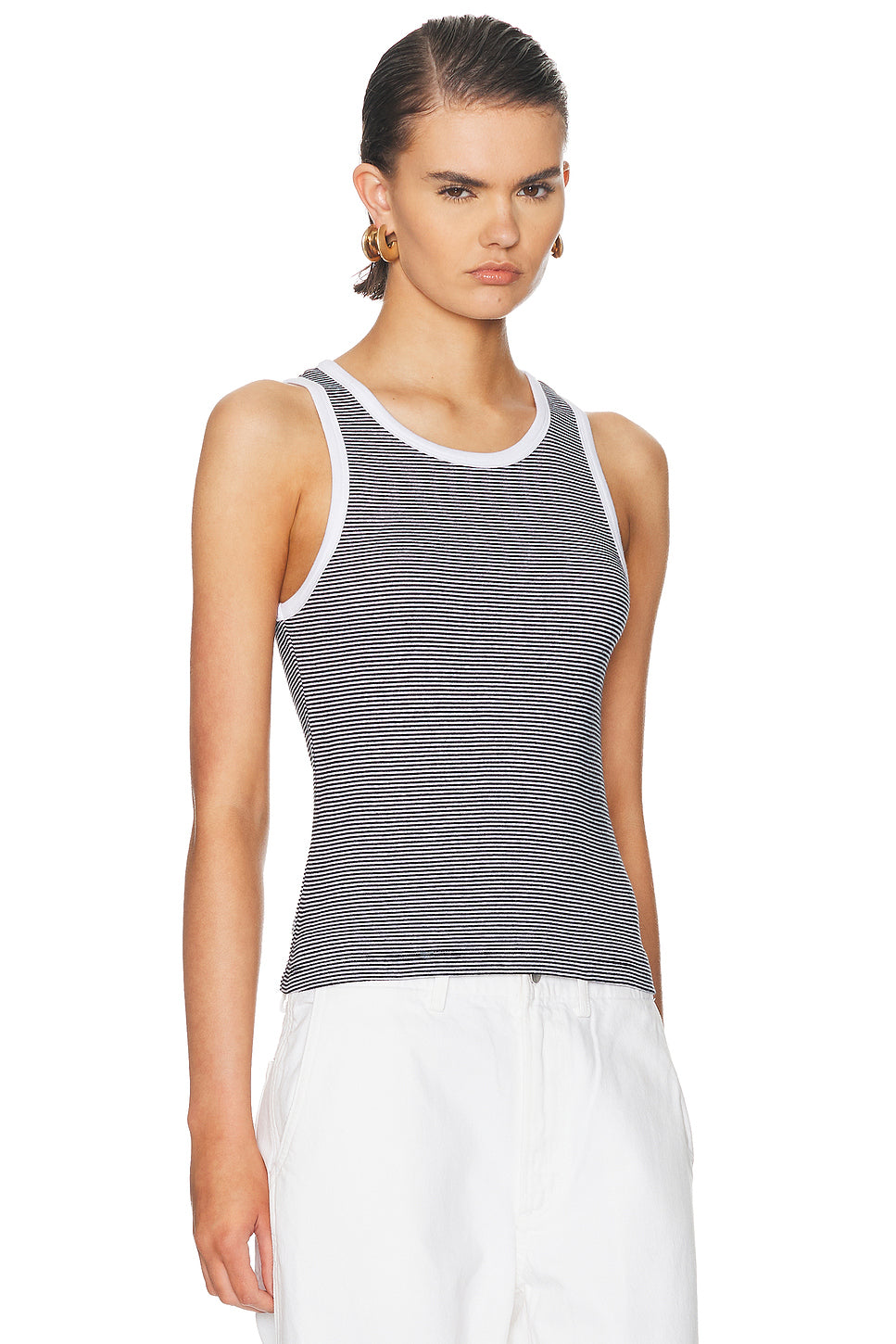 Cotton Mini Stripe Tank Top