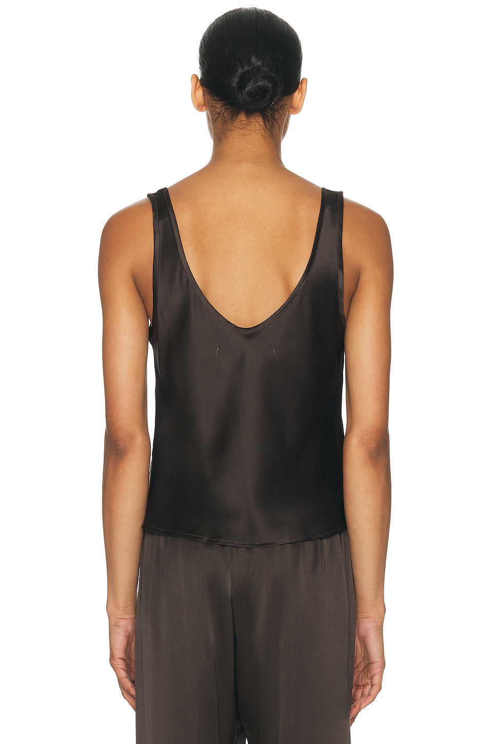 Silk Satin U Tank Top