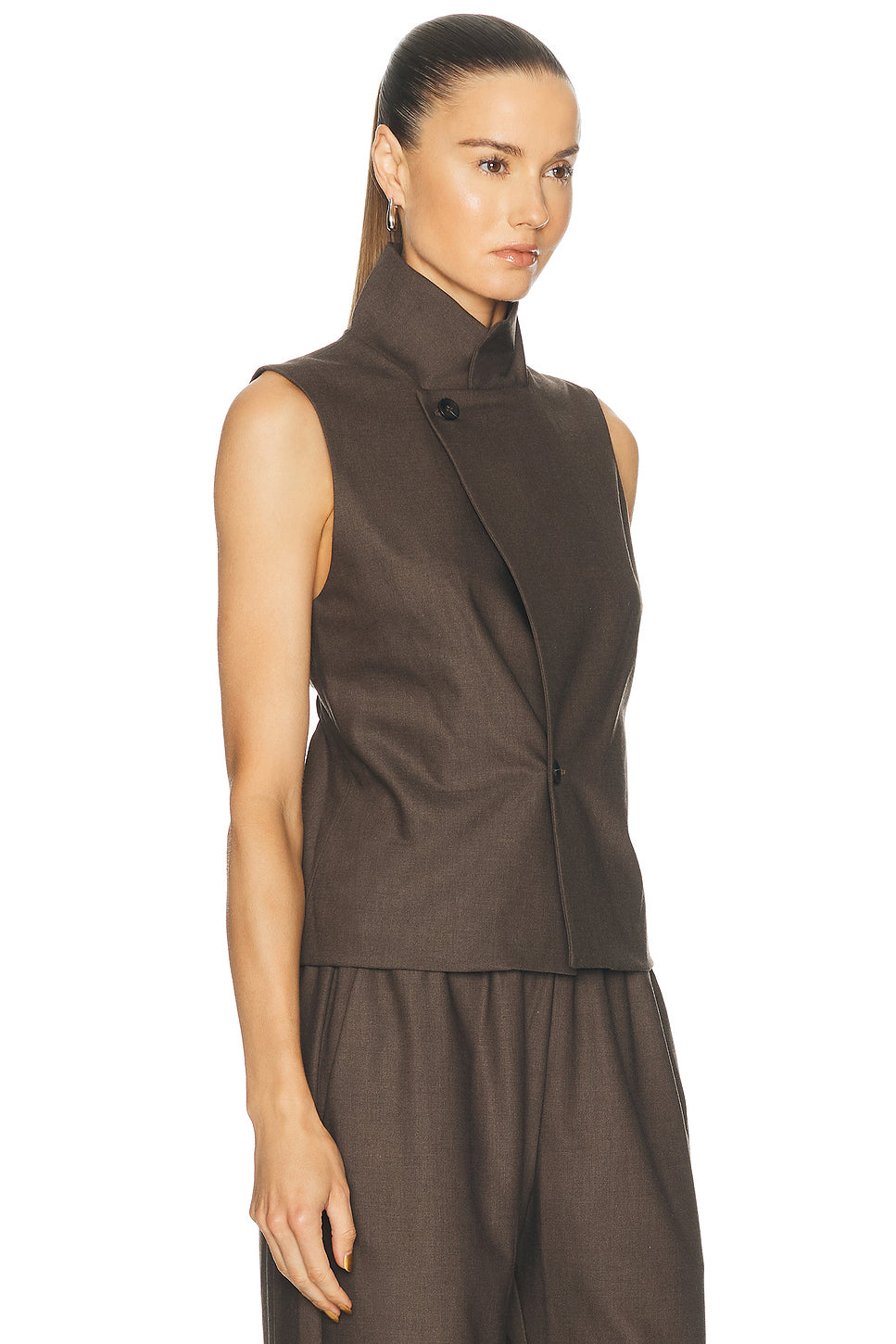 Suiting High Neck Vest
