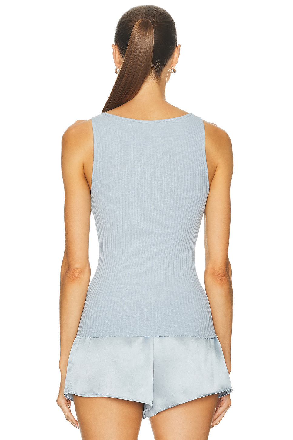 Military Rib Boatneck Tank Top