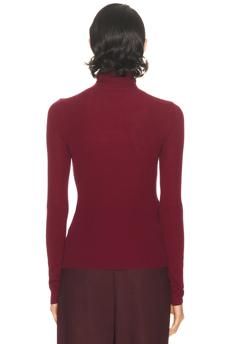 Silk Layering Turtleneck Top