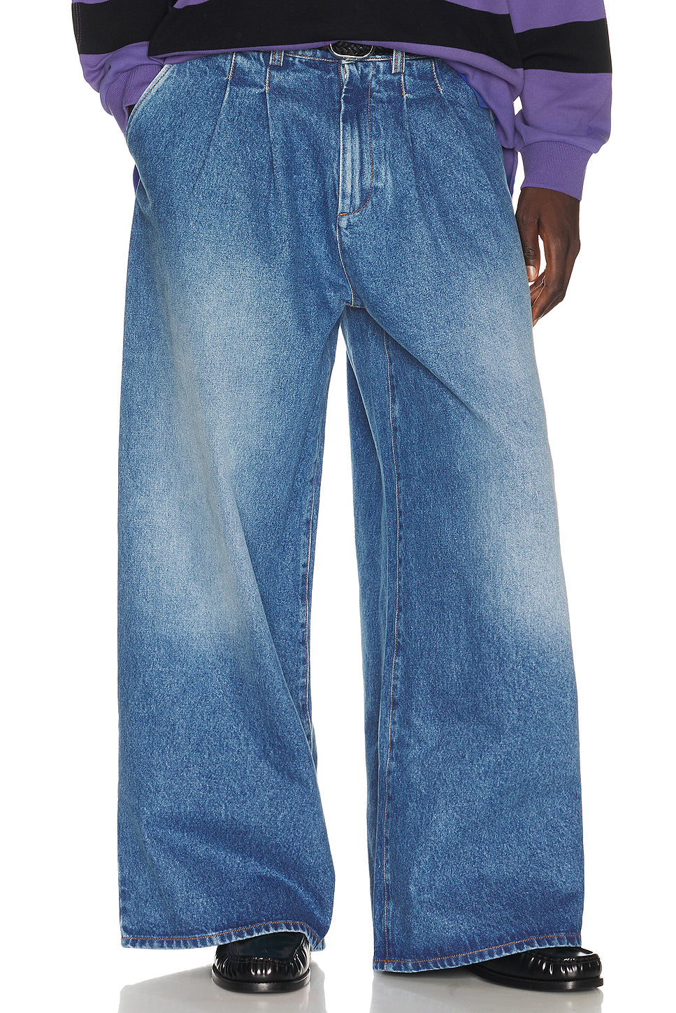 Pleated Jeans Woven