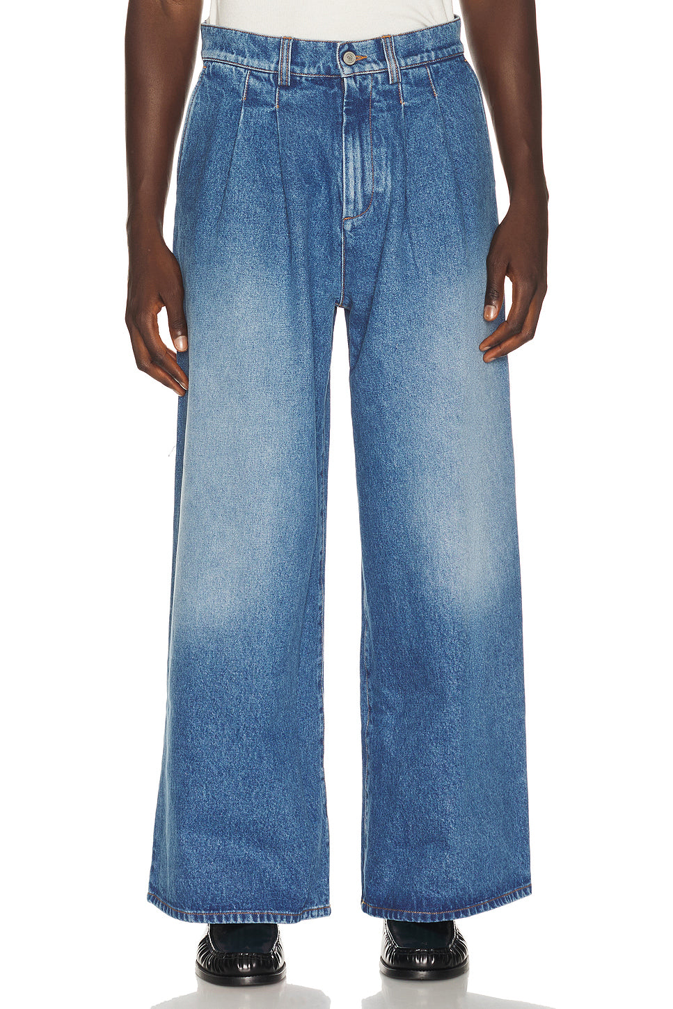 Pleated Jeans Woven