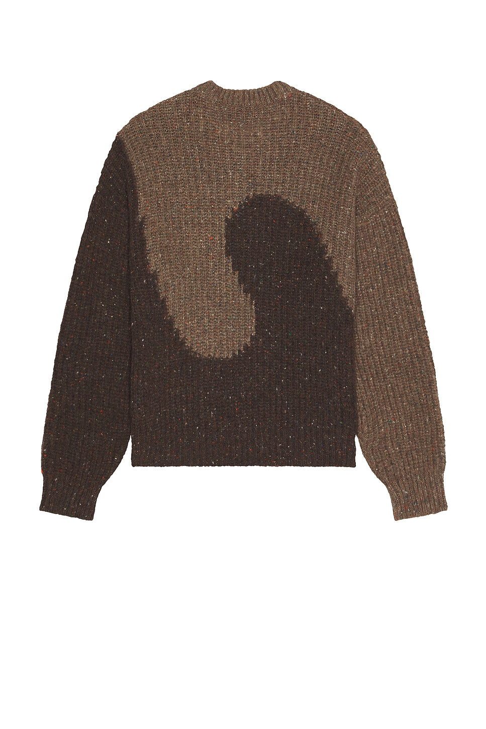 Swirl Wool Crew Neck Knit Sweater