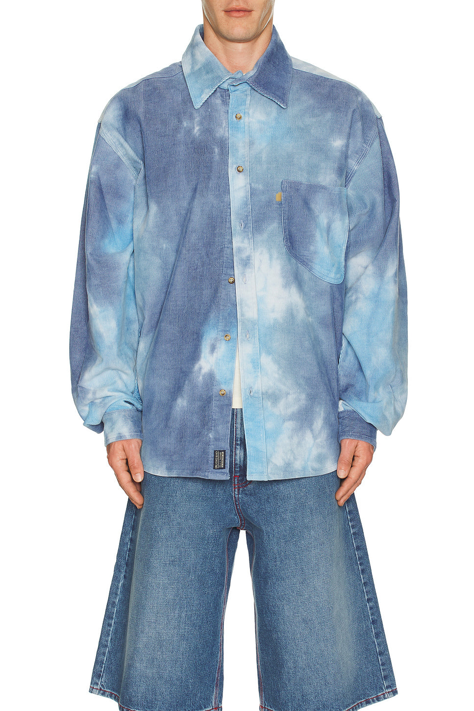 Tie-Dye Corduroy Overshirt