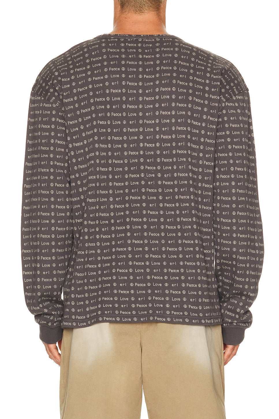 Unisex Jacquard Long Sleeve Tee Knit