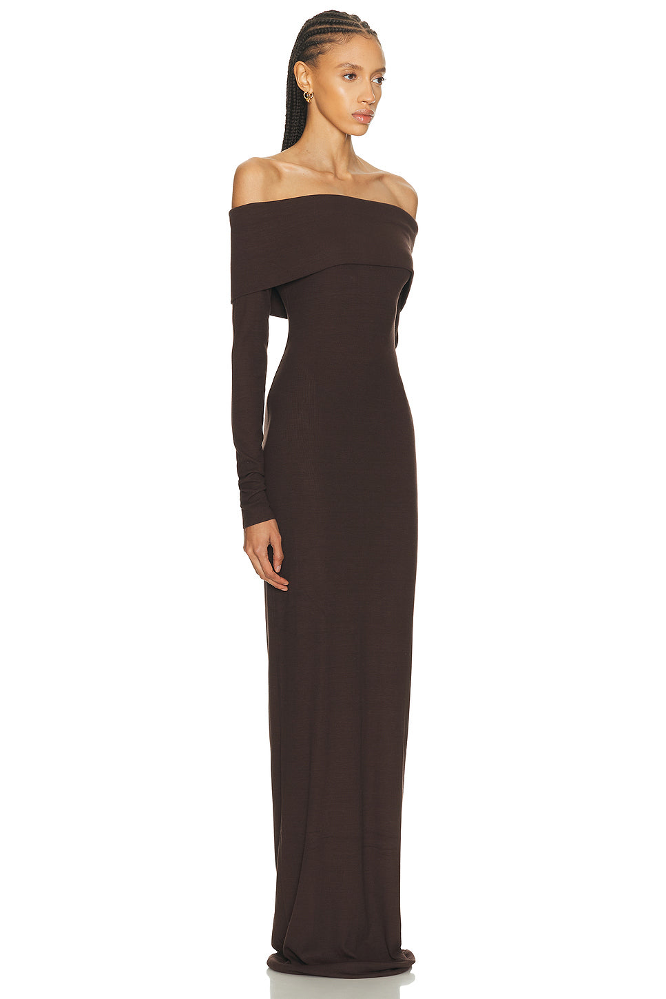 Long Sleeve Off Shoulder Maxi Dress