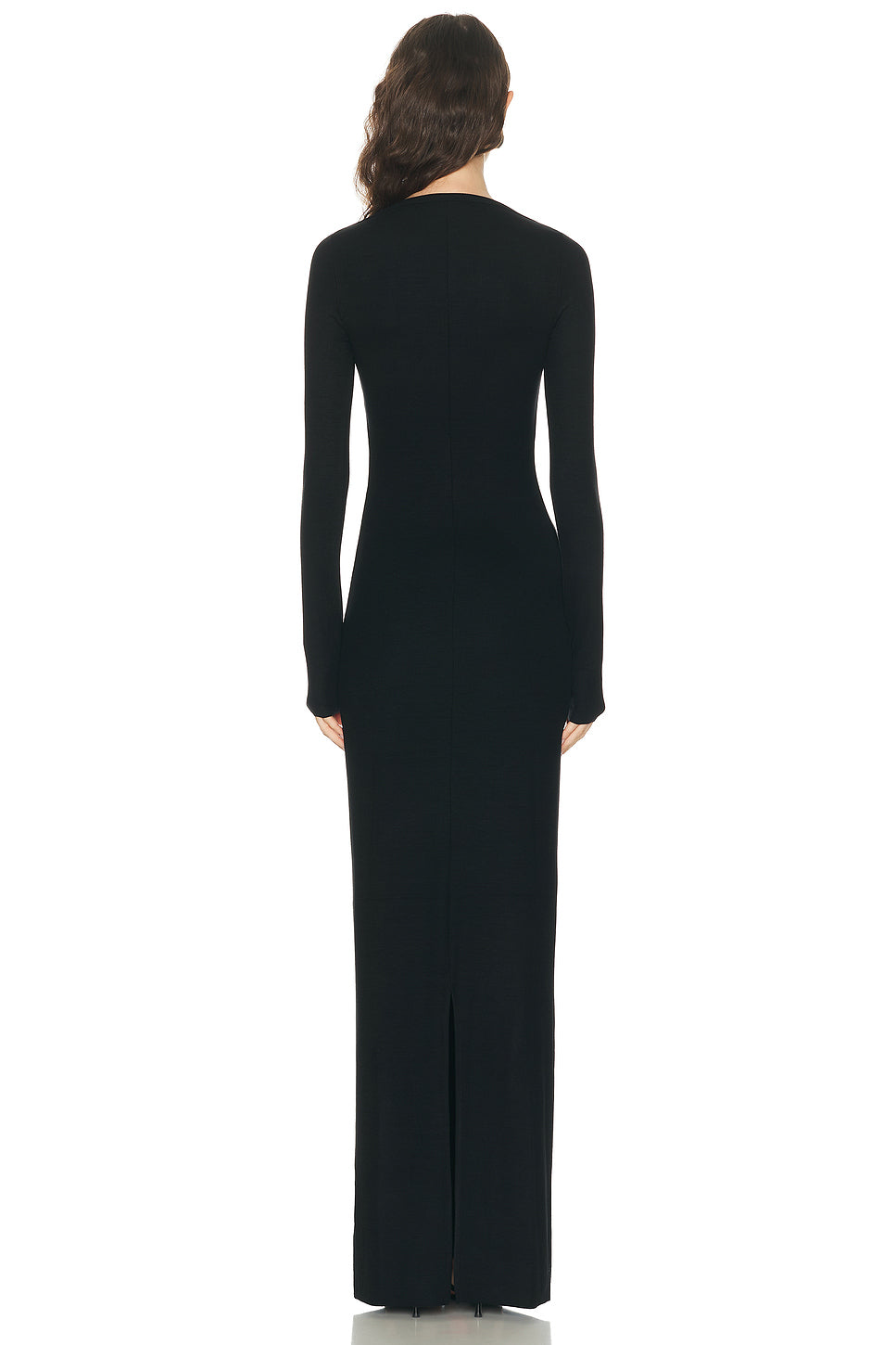 Long Sleeve Boatneck Maxi Dress