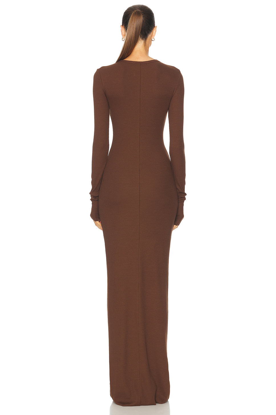 Long Sleeve Crewneck Maxi Dress