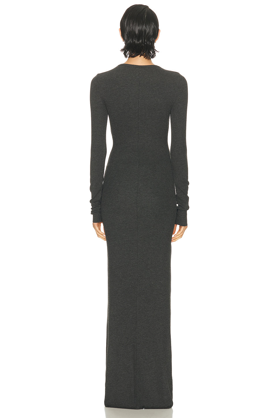Long Sleeve Crewneck Butter Rib Maxi Dress