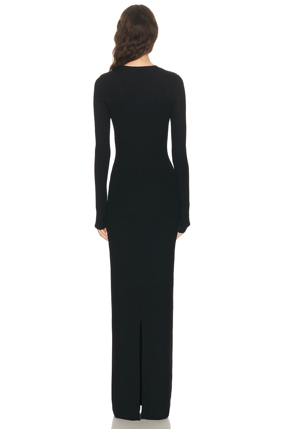 Long Sleeve Henley Maxi Dress