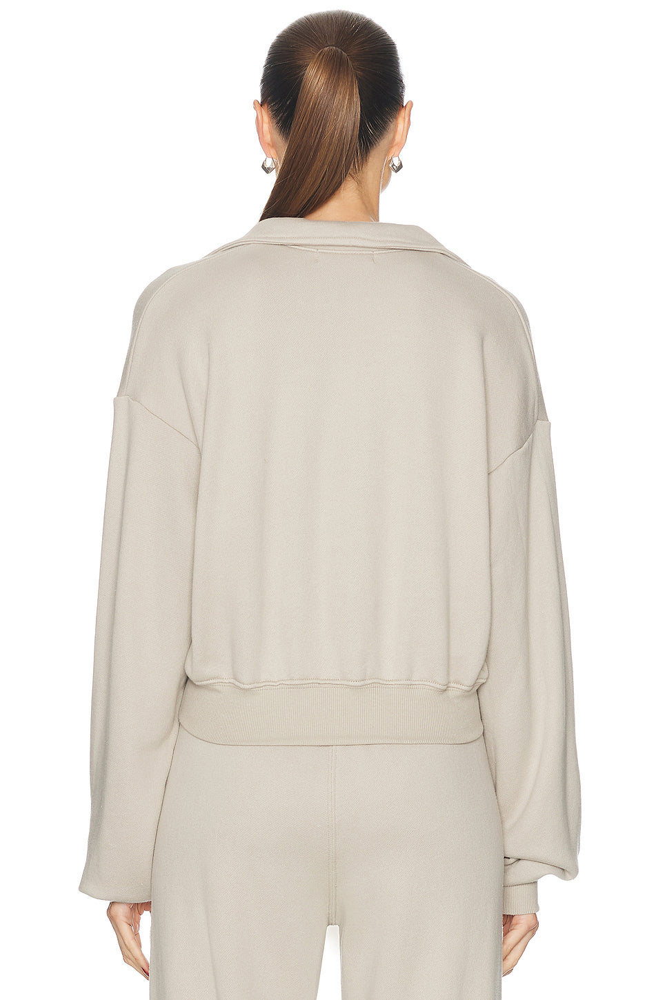 Cropped Half Zip Pullover