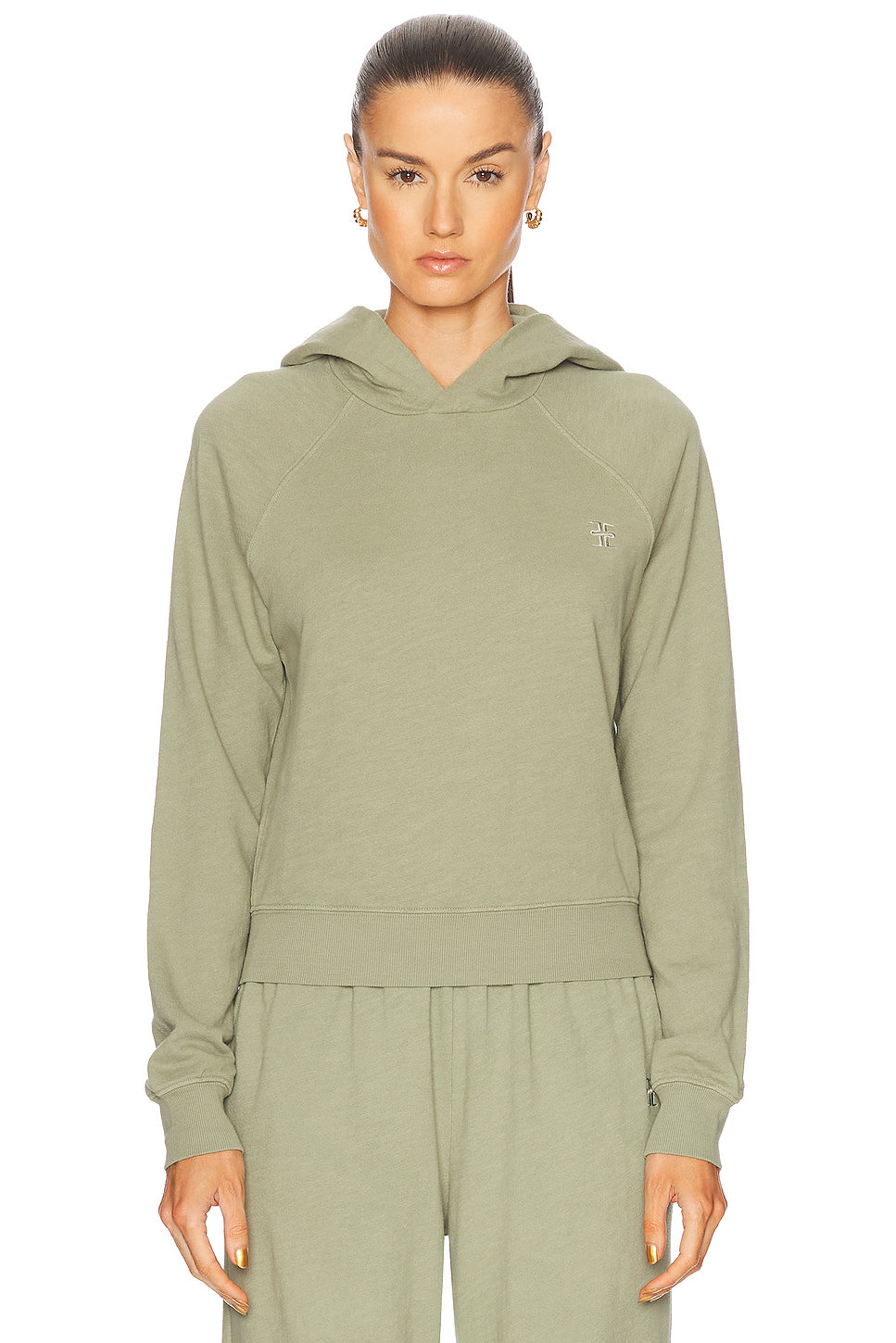 Shrunken Lightweight French Terry Hoodie Sweatshir