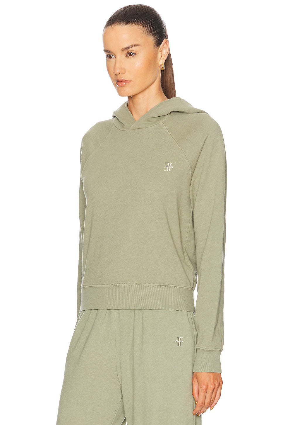 Shrunken Lightweight French Terry Hoodie Sweatshir