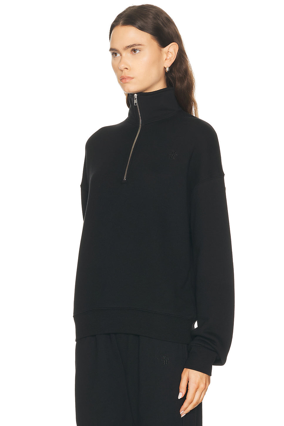 Oversized Half Zip Sweatshirt