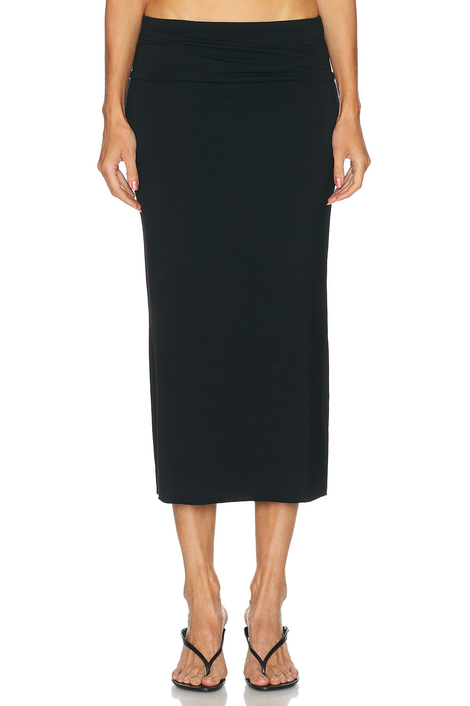 Elsa Soft Jersey Midi Skirt