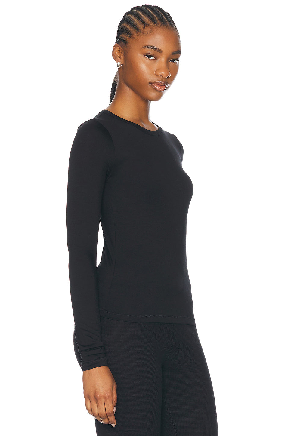 Fitted Crewneck Long Sleeve T-Shirt