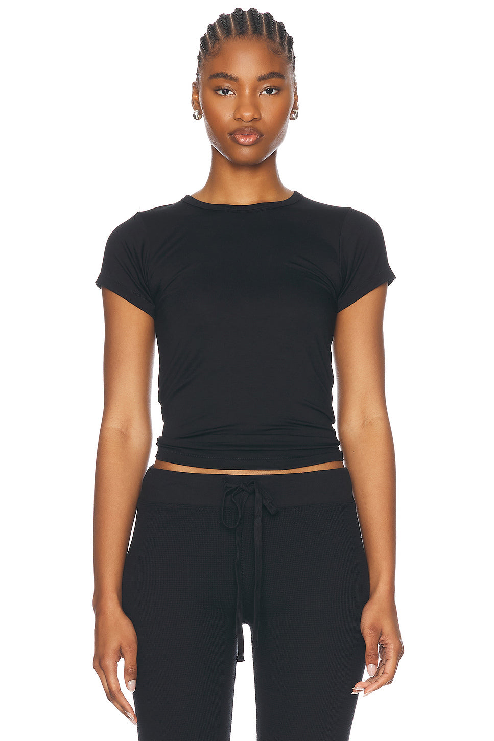 Fitted Crewneck Short Sleeve T-Shirt