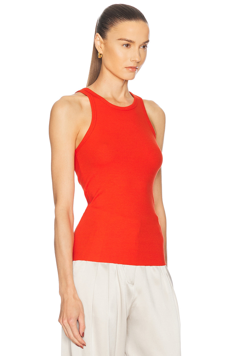 High Neck Fitted Tank Top