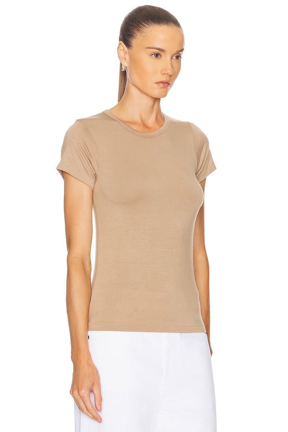Fitted Crewneck Short Sleeve T-Shirt