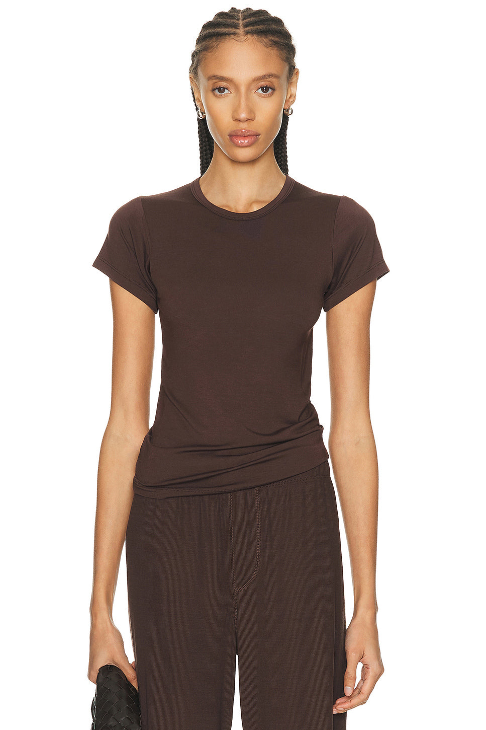 Fitted Crewneck Short Sleeve T-Shirt