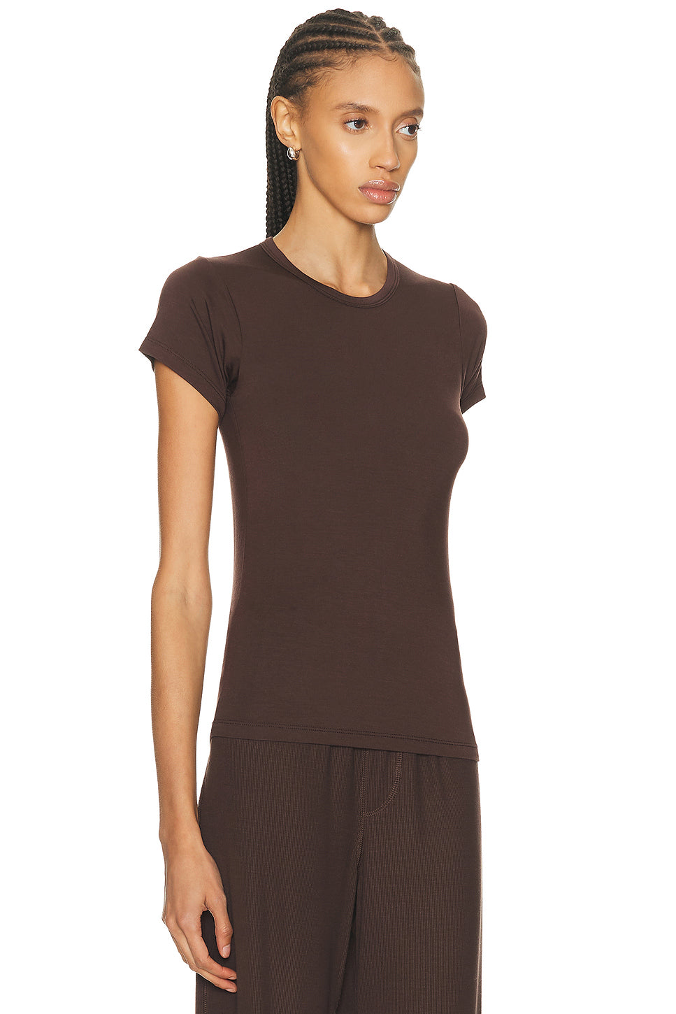 Fitted Crewneck Short Sleeve T-Shirt