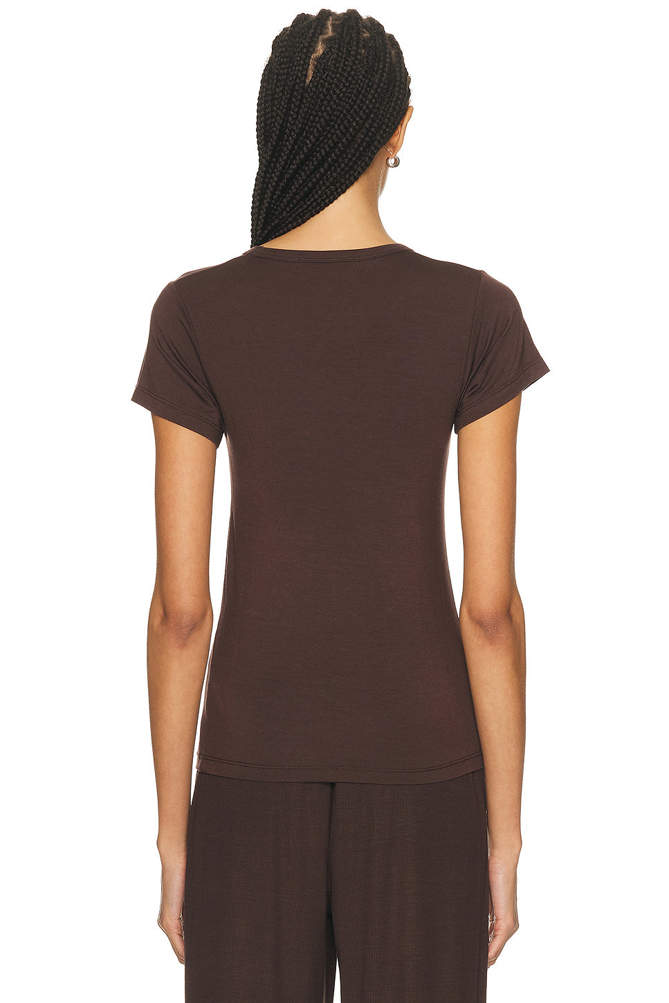 Fitted Crewneck Short Sleeve T-Shirt