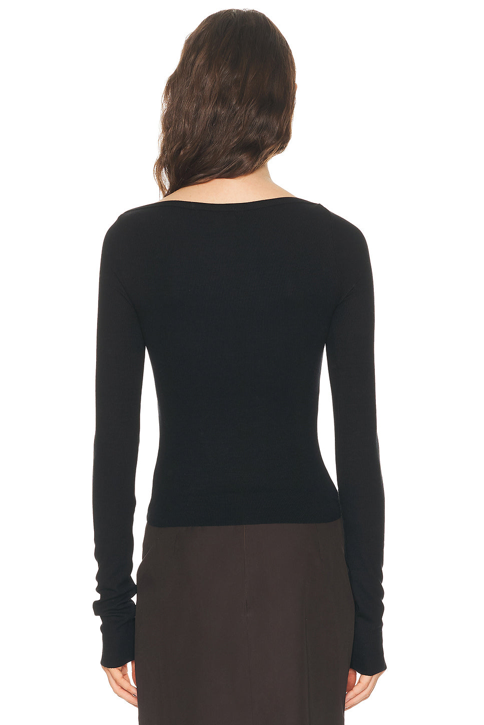 Long Sleeve Boatneck Top