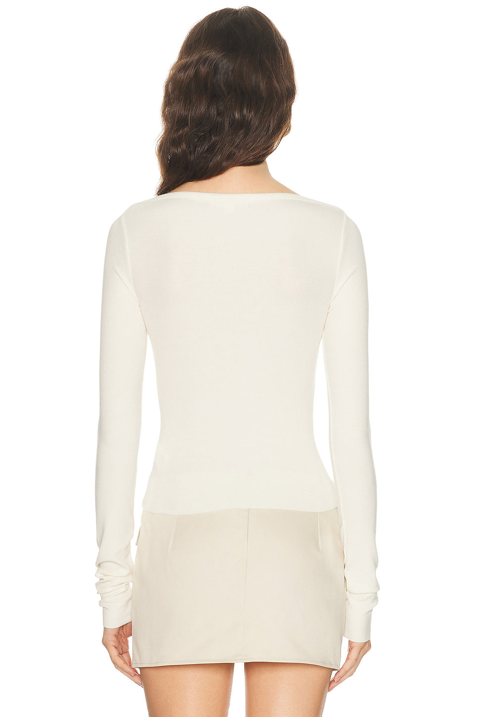 Long Sleeve Boatneck Top