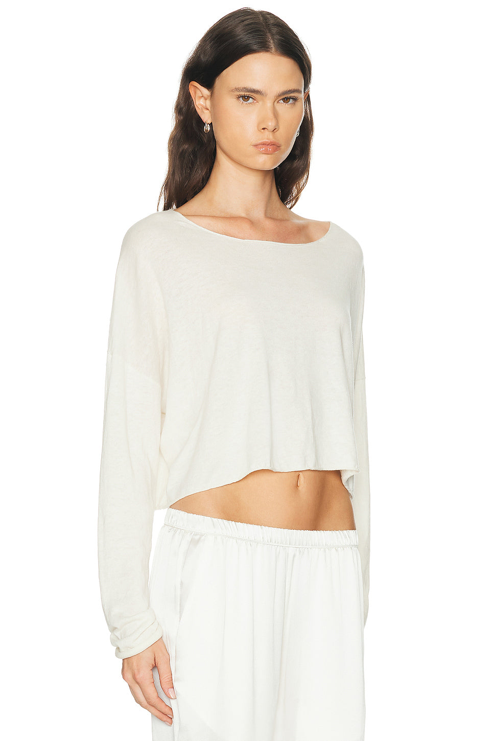 Cropped Boatneck Top