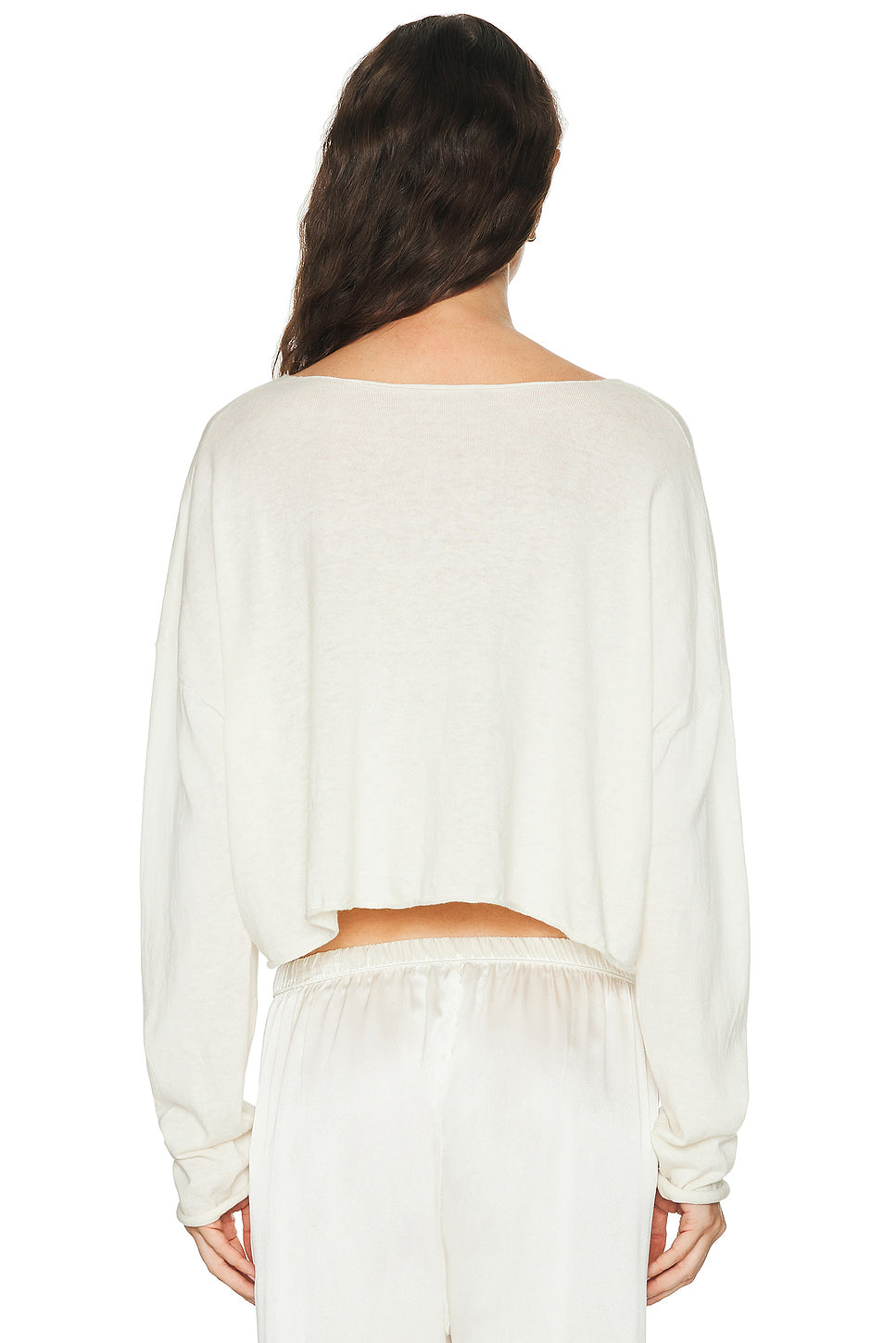 Cropped Boatneck Top
